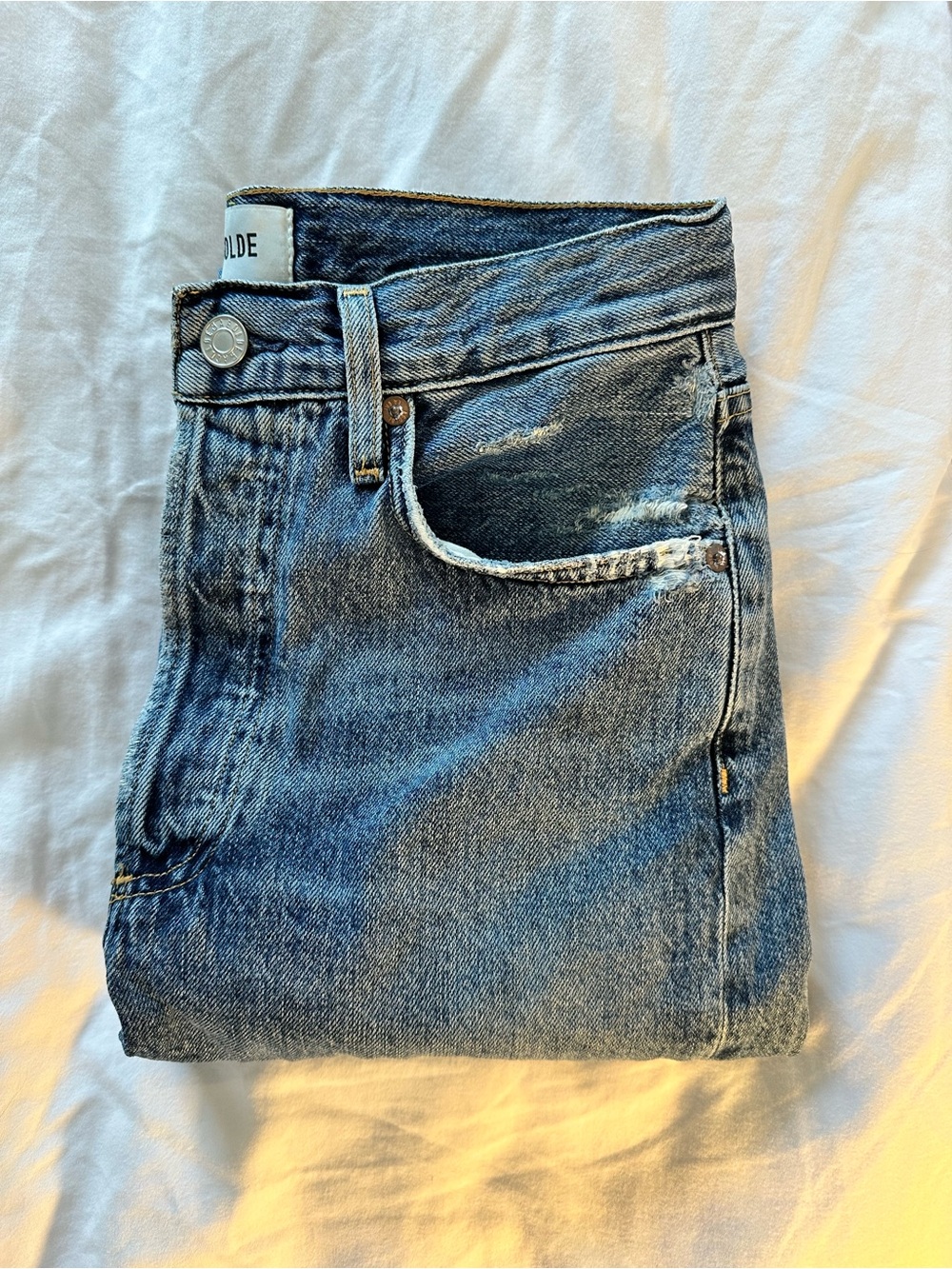 Agolde Riley Crop Jeans - Picture 6 of 8